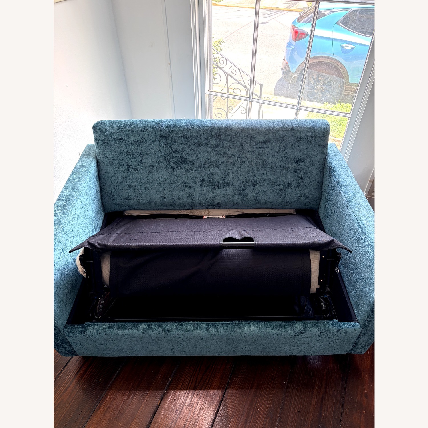 Joybird Eliot Twin Sleeper in Prime Peacock  - image-7