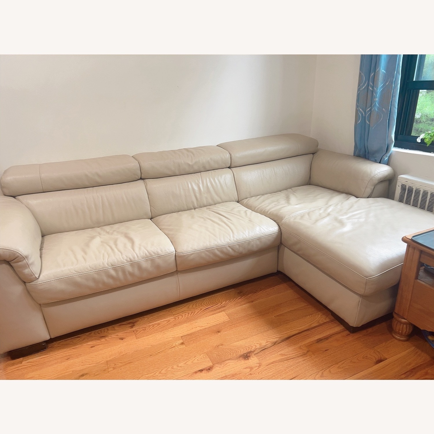 L-Shaped Genuine Leather Sofa - image-4