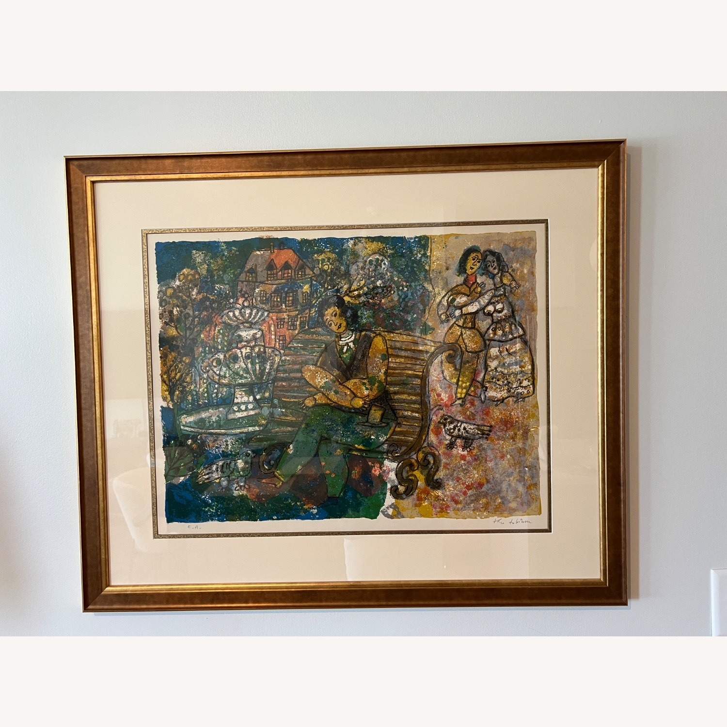 Framed Theo Tobias Lithograph Artist Proof - image-3