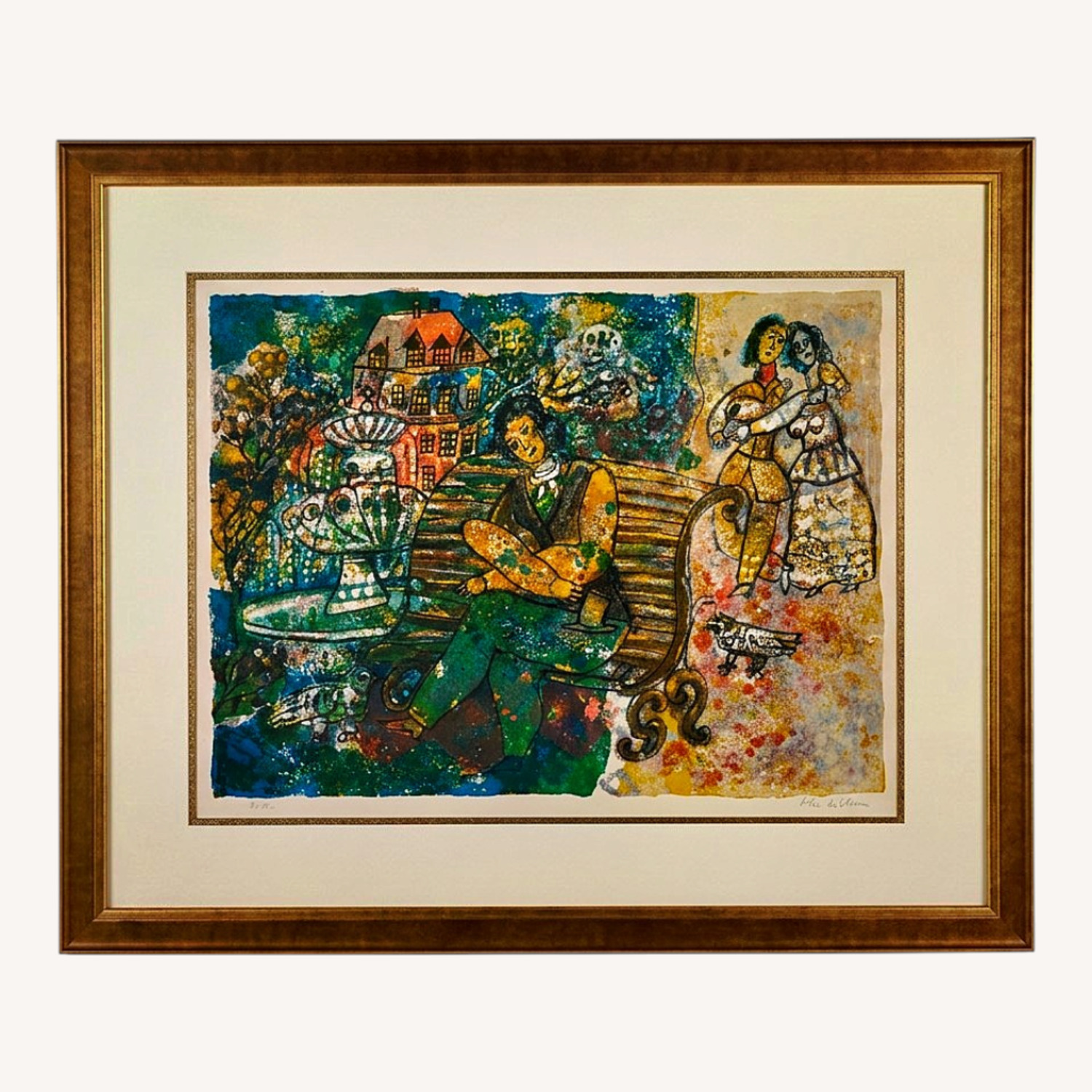 Framed Theo Tobias Lithograph Artist Proof - image-0