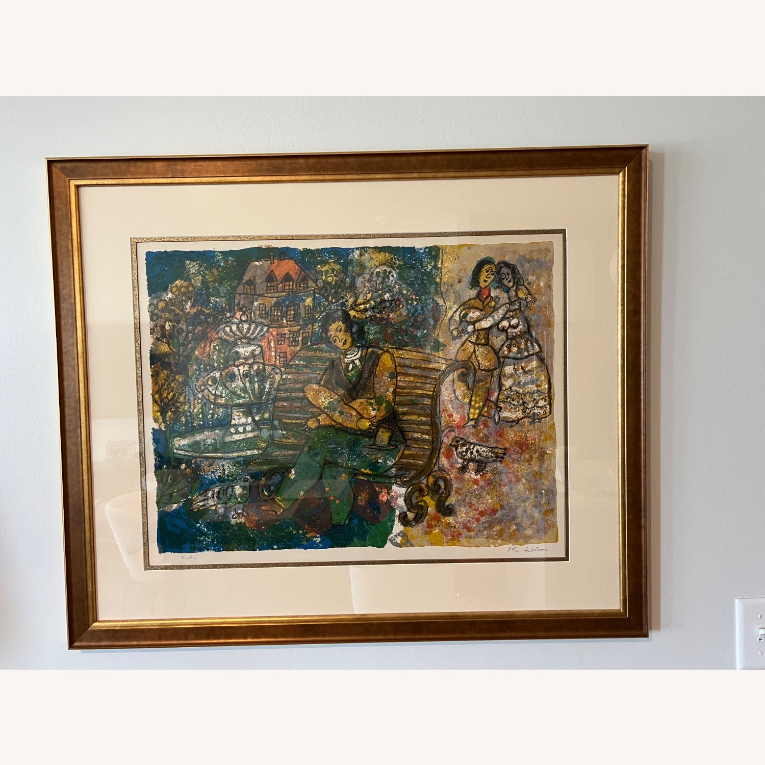 Framed Theo Tobias Lithograph Artist Proof - image-1