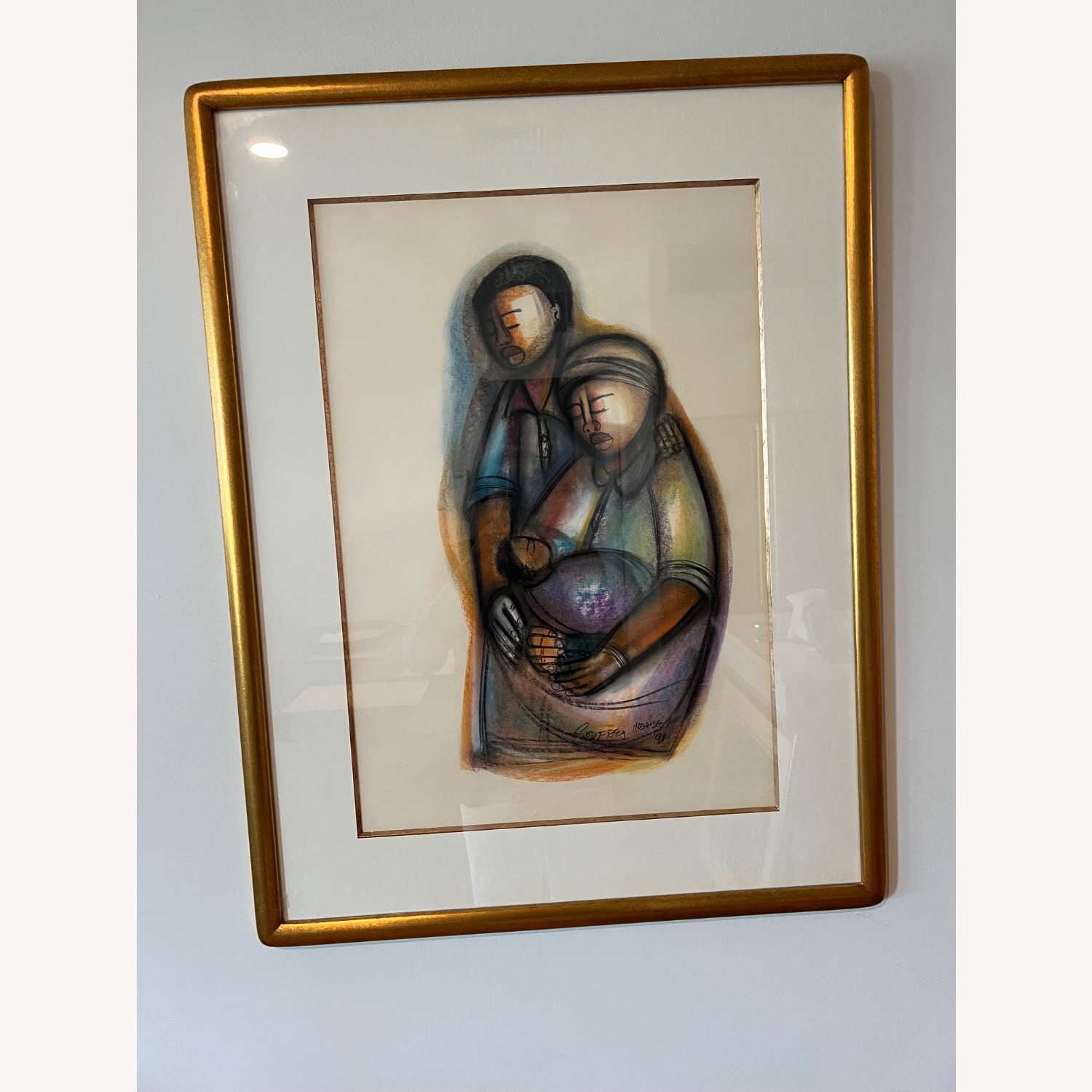 Framed Drawing South African Theme Godfrey Ndaba - image-2