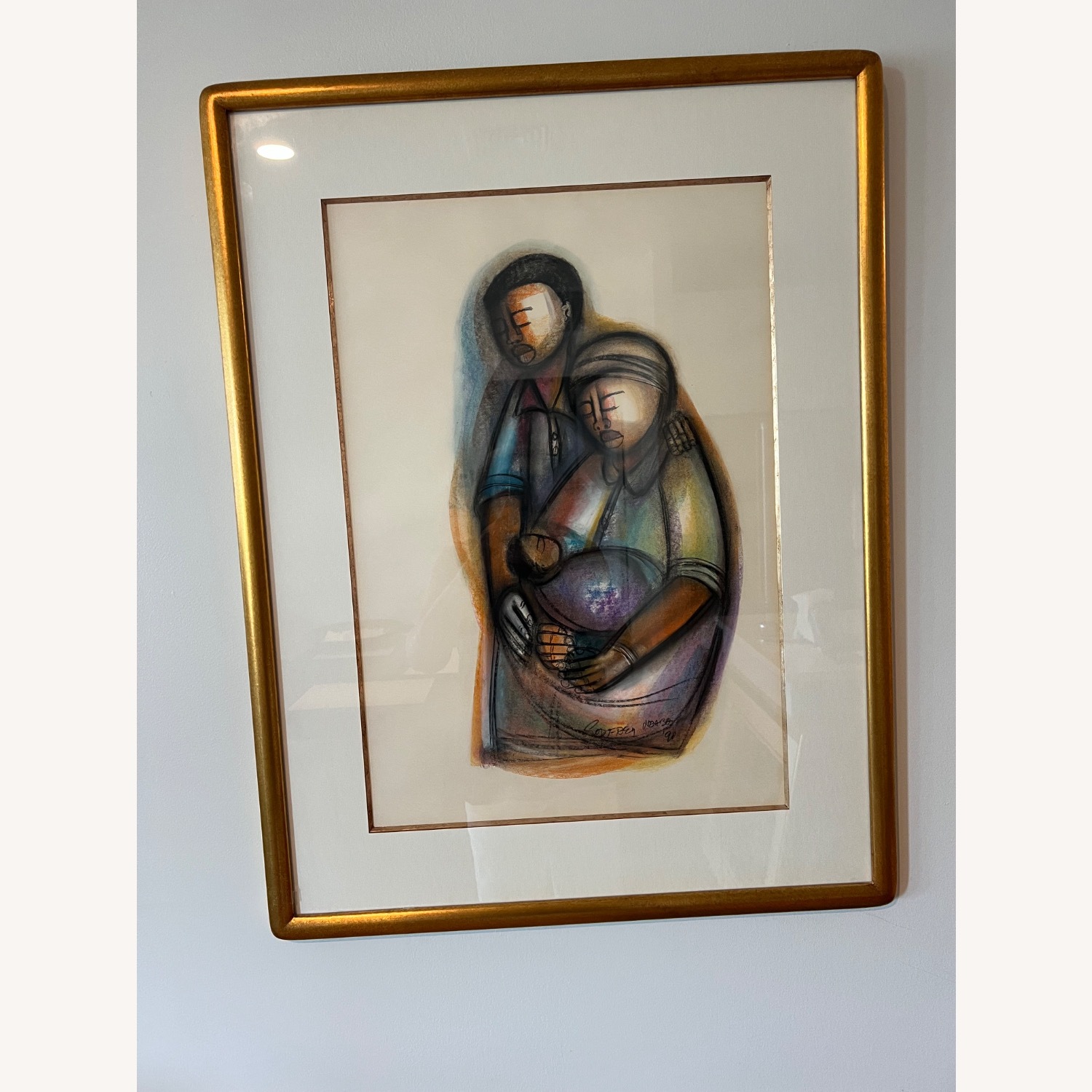 Framed Drawing South African Theme Godfrey Ndaba - image-3