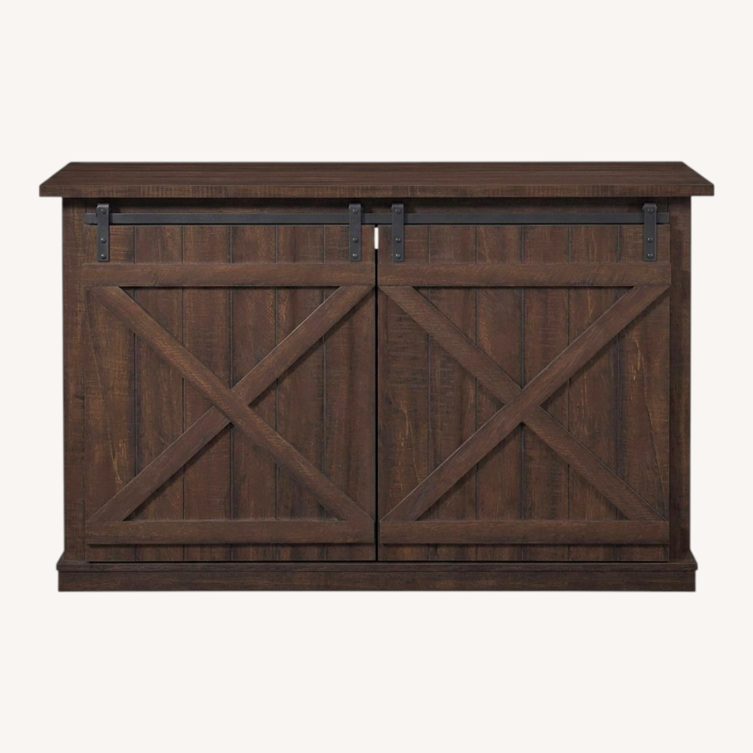 Bell'O Dark Brown Wood Media Storage - image-0