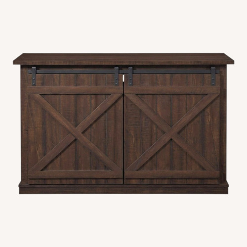 Used Bell'O Dark Brown Wood Media Storage for sale on AptDeco