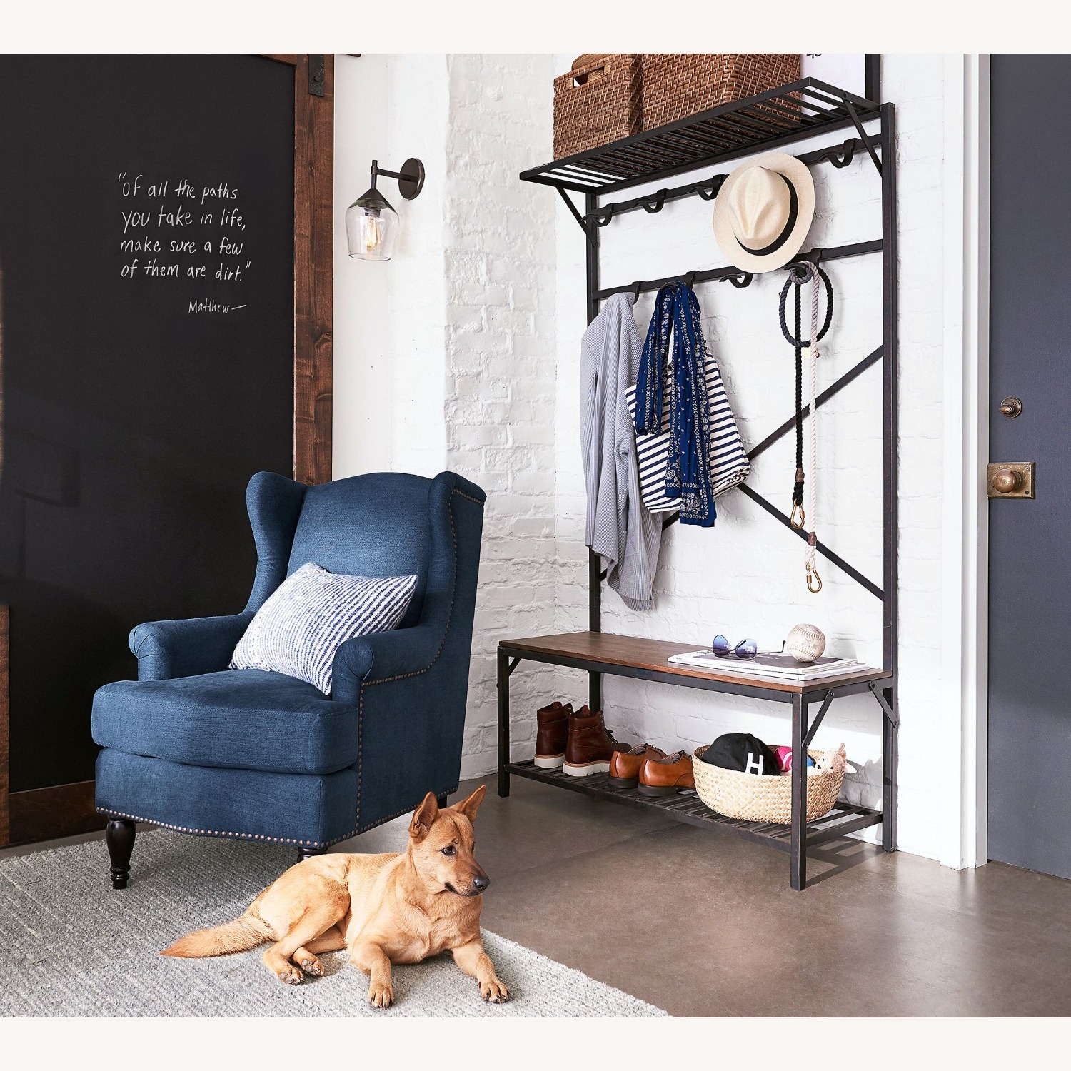 Pottery Barn Andrew Hall Tree - image-8