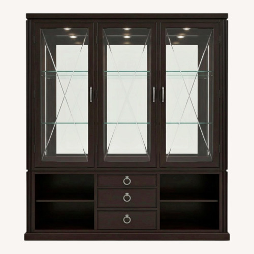 Used Pulaski Furniture Dark Brown Wood Sideboard for sale on AptDeco