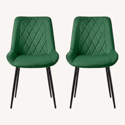 Used Wayfair Green Velvet Dining Chairs for sale on AptDeco