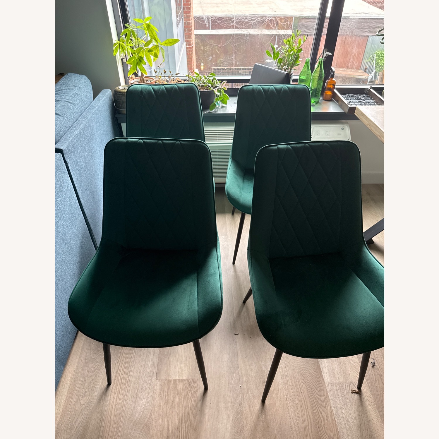 Wayfair Green Velvet Dining Chairs - image-2