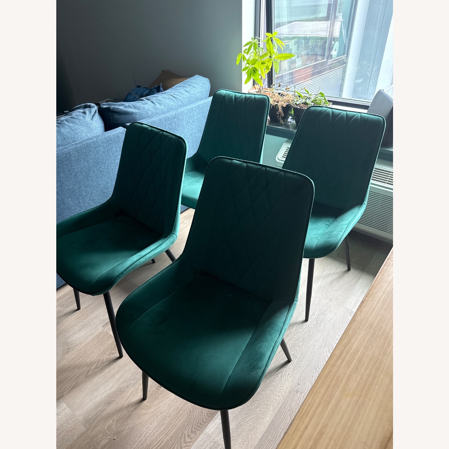 Wayfair Green Velvet Dining Chairs - image-3