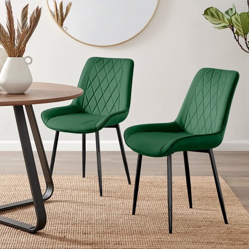 Used Wayfair Green Velvet Dining Chairs for sale on AptDeco