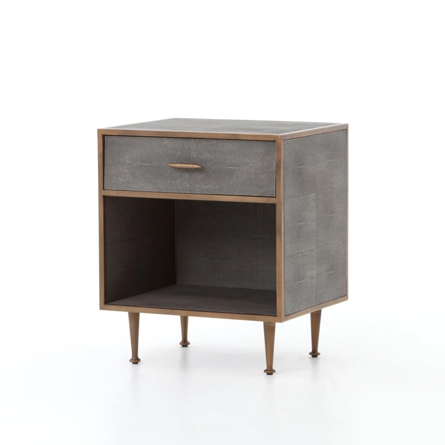 Perigold Shagreen 1 Dark Gray Nightstands - image-4