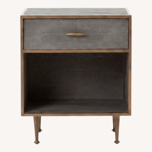Used Perigold Shagreen 1 Dark Gray Nightstands for sale on AptDeco