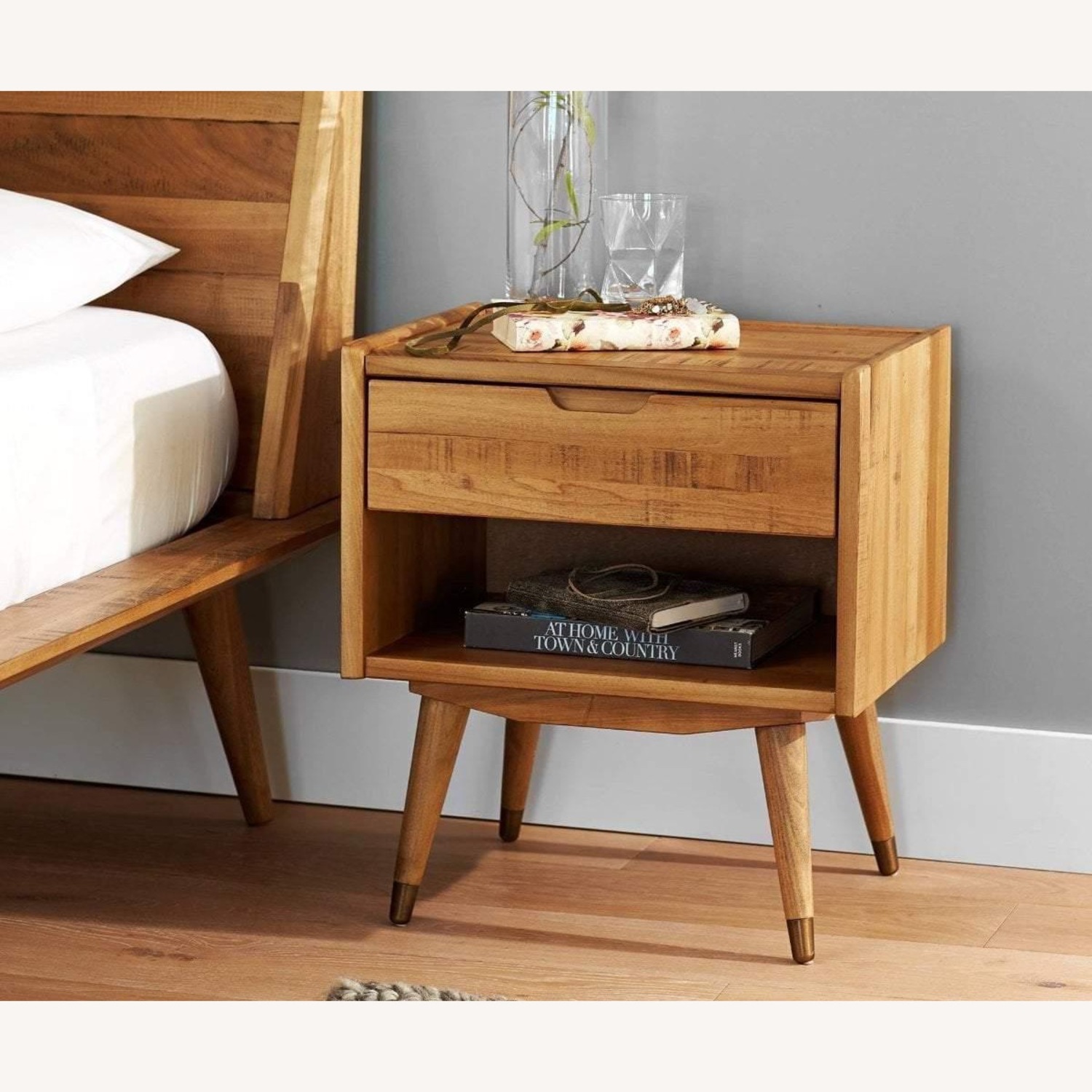 Scandinavian Designs Natural Wood Nightstands - image-1