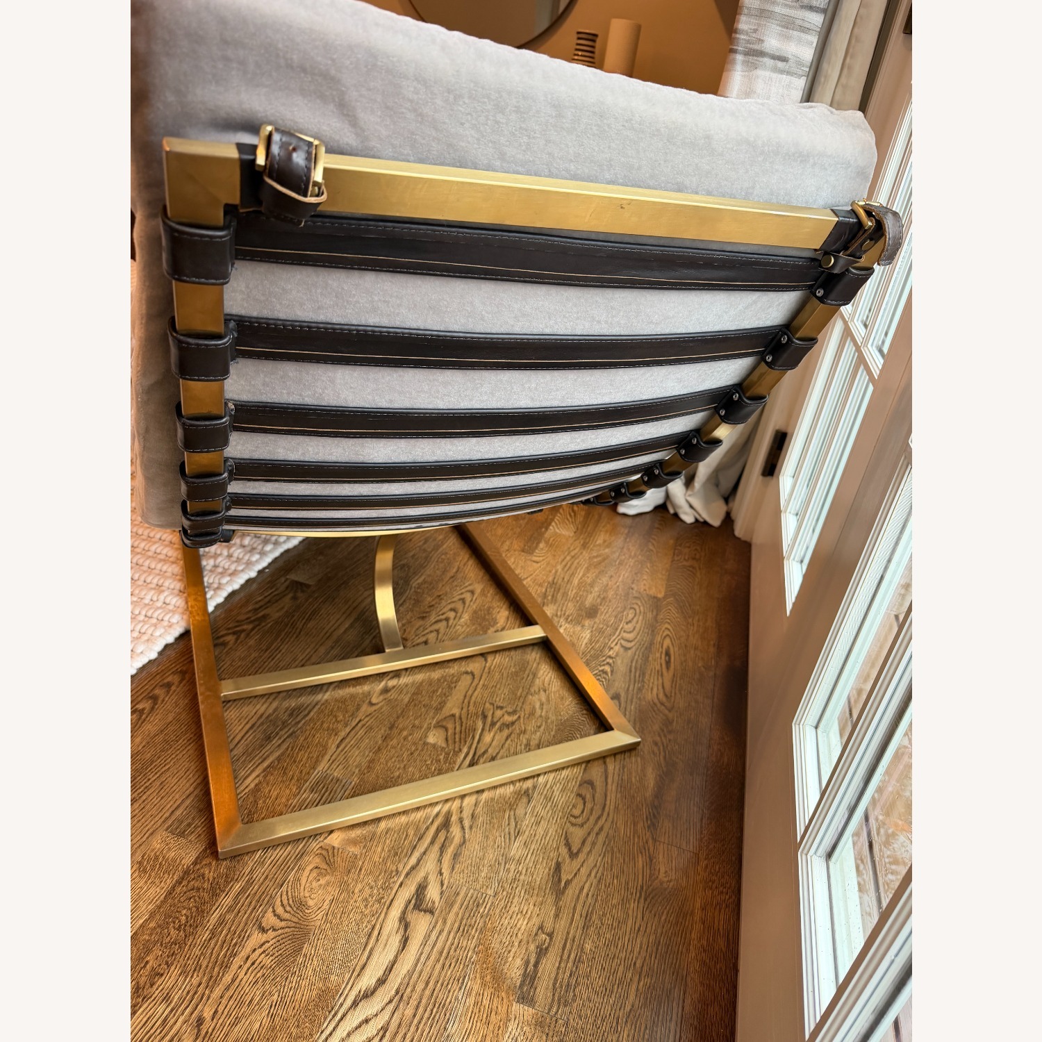 Restoration Hardware Light Gray Accent Chair - image-4