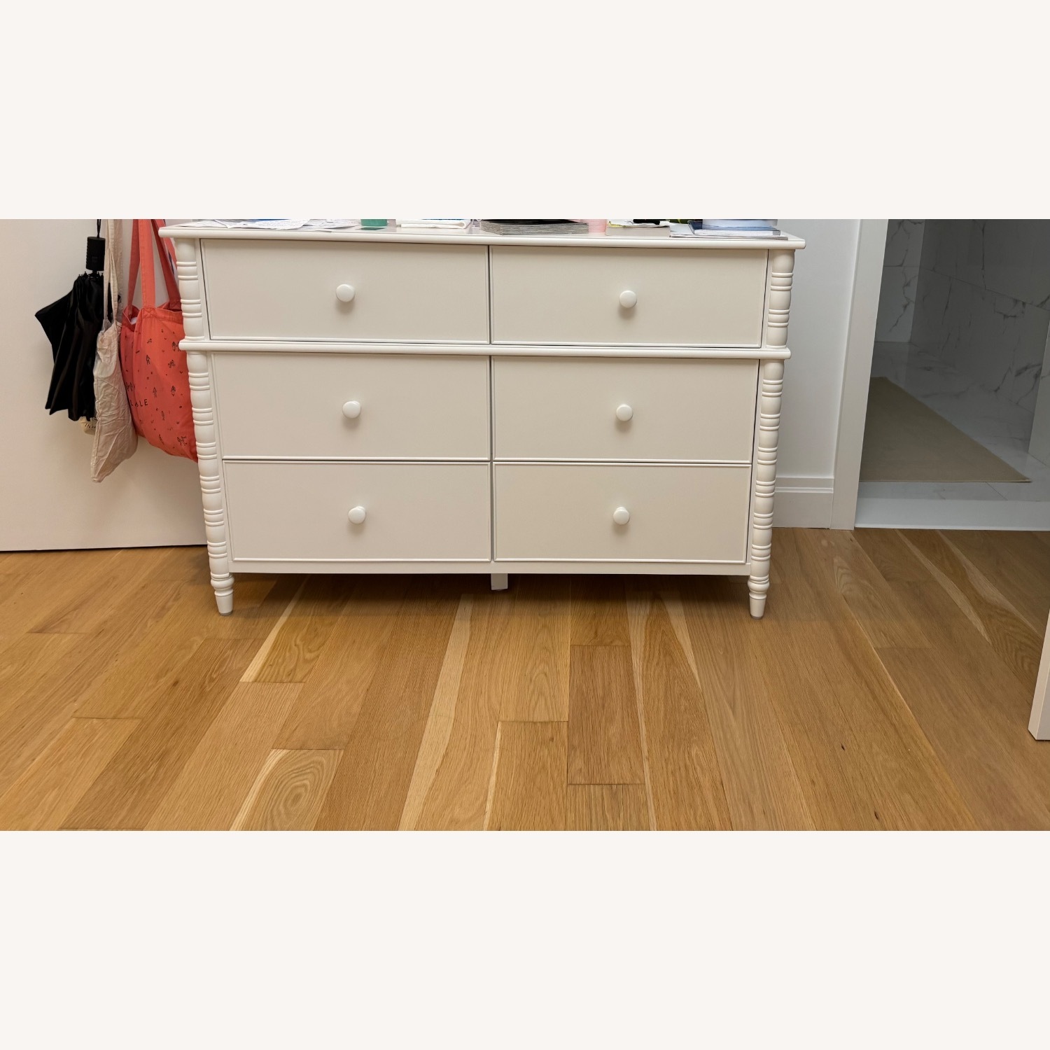 Pottery Barn Teen White Wood Dresser - image-2