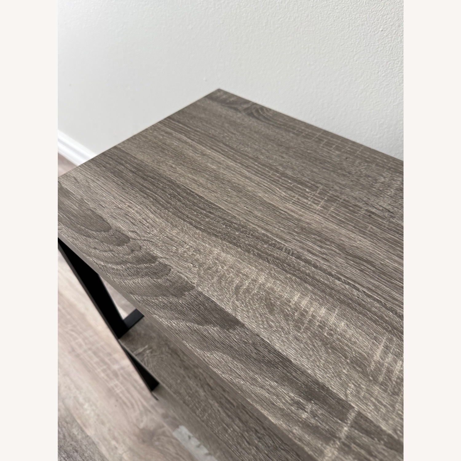 Amazon Dark Gray Wood Side Table - image-3