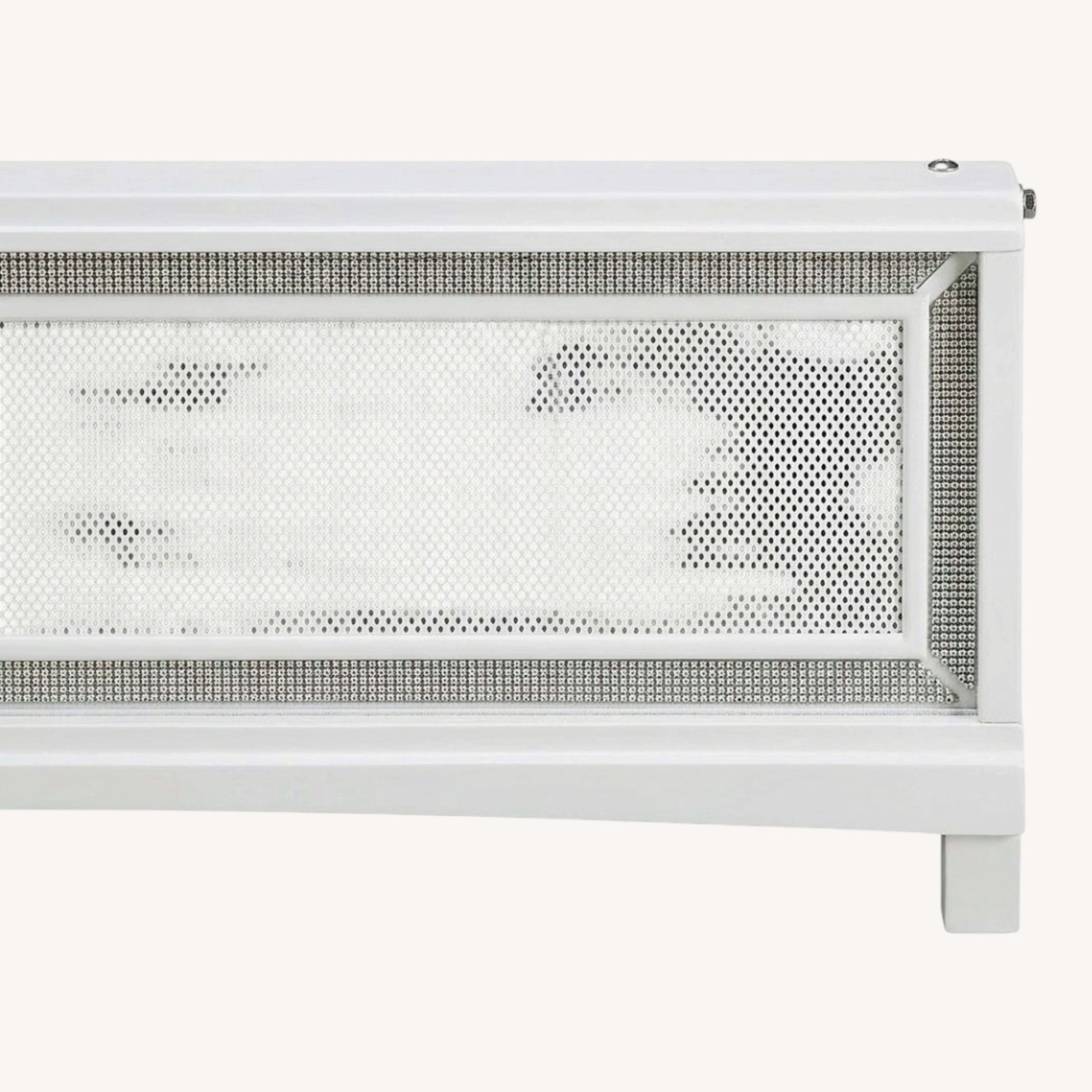 White Wood Queen Bed - image-0