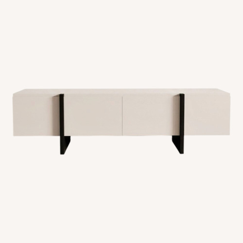 Used Bed Bath & Beyond Light Brown Wood Media Storage for sale on AptDeco