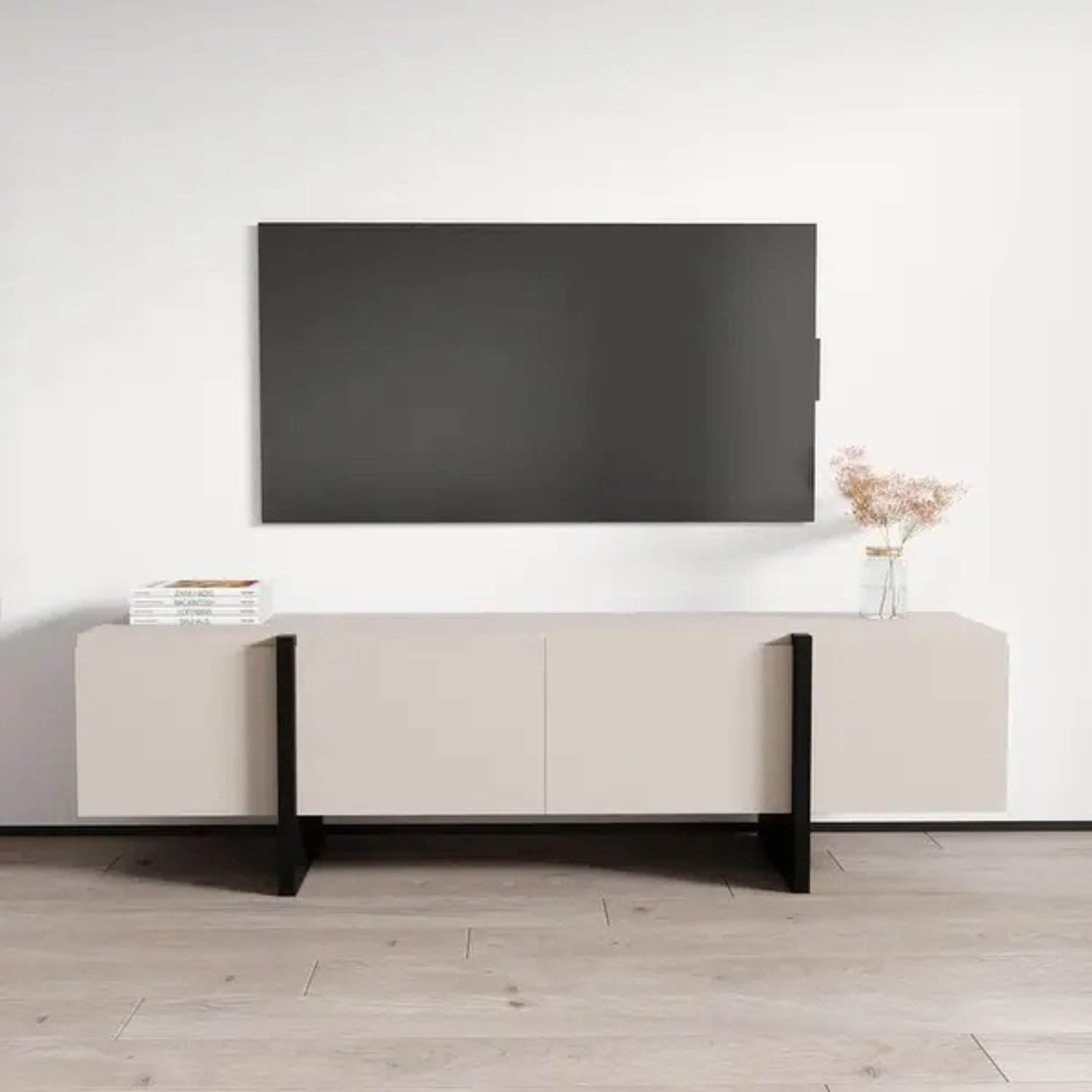 Bed Bath & Beyond Light Brown Wood Media Storage - image-6