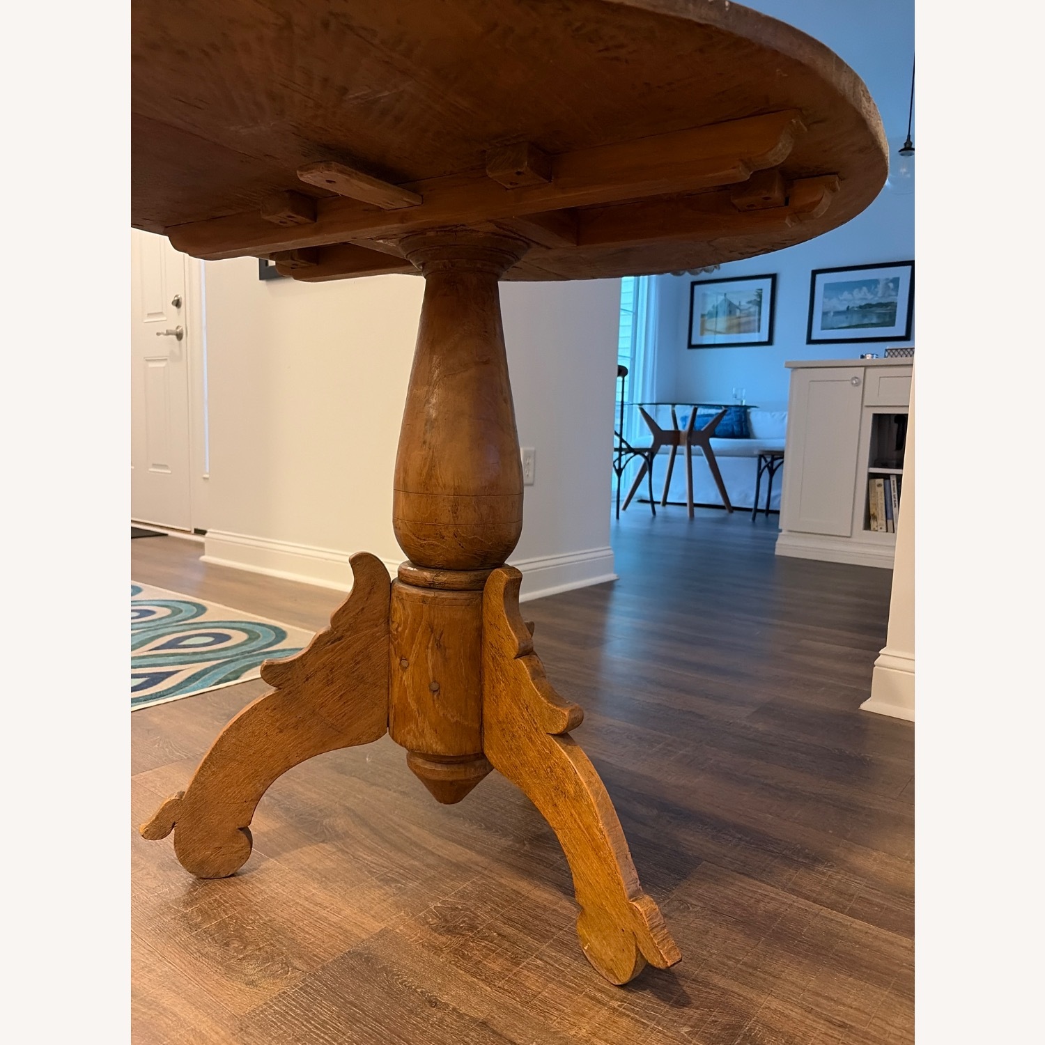 Light Brown Wood Dining Table - image-5