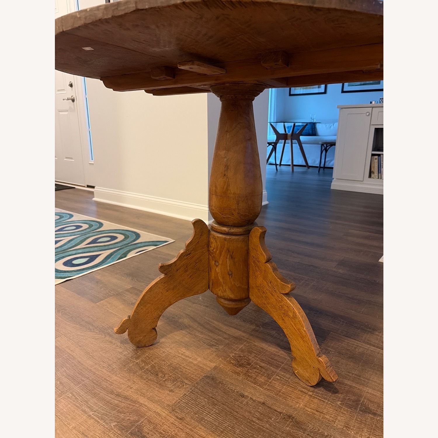 Light Brown Wood Dining Table - image-4