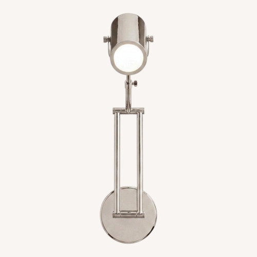 Used Restoration Hardware Silver Metal Wall Lamp for sale on AptDeco