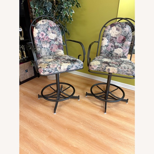 Used Ashley Furniture Black Fabric Stools for sale on AptDeco
