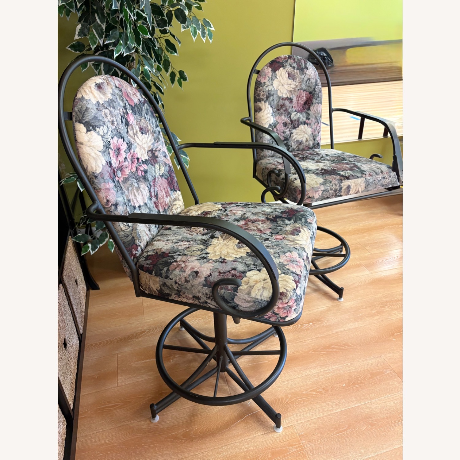 Ashley Furniture Black Fabric Stools - image-3