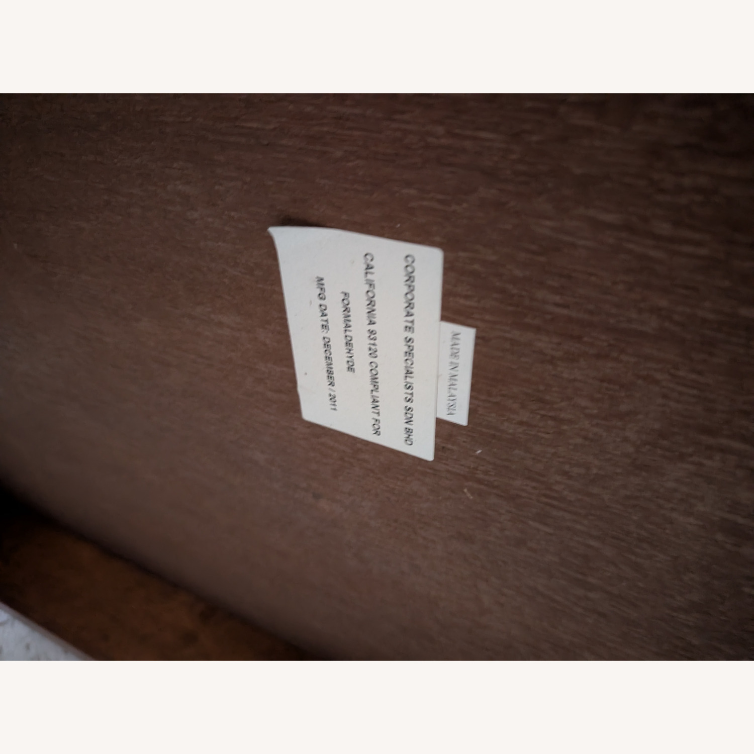 Dark Brown Wood Patio Table - image-4