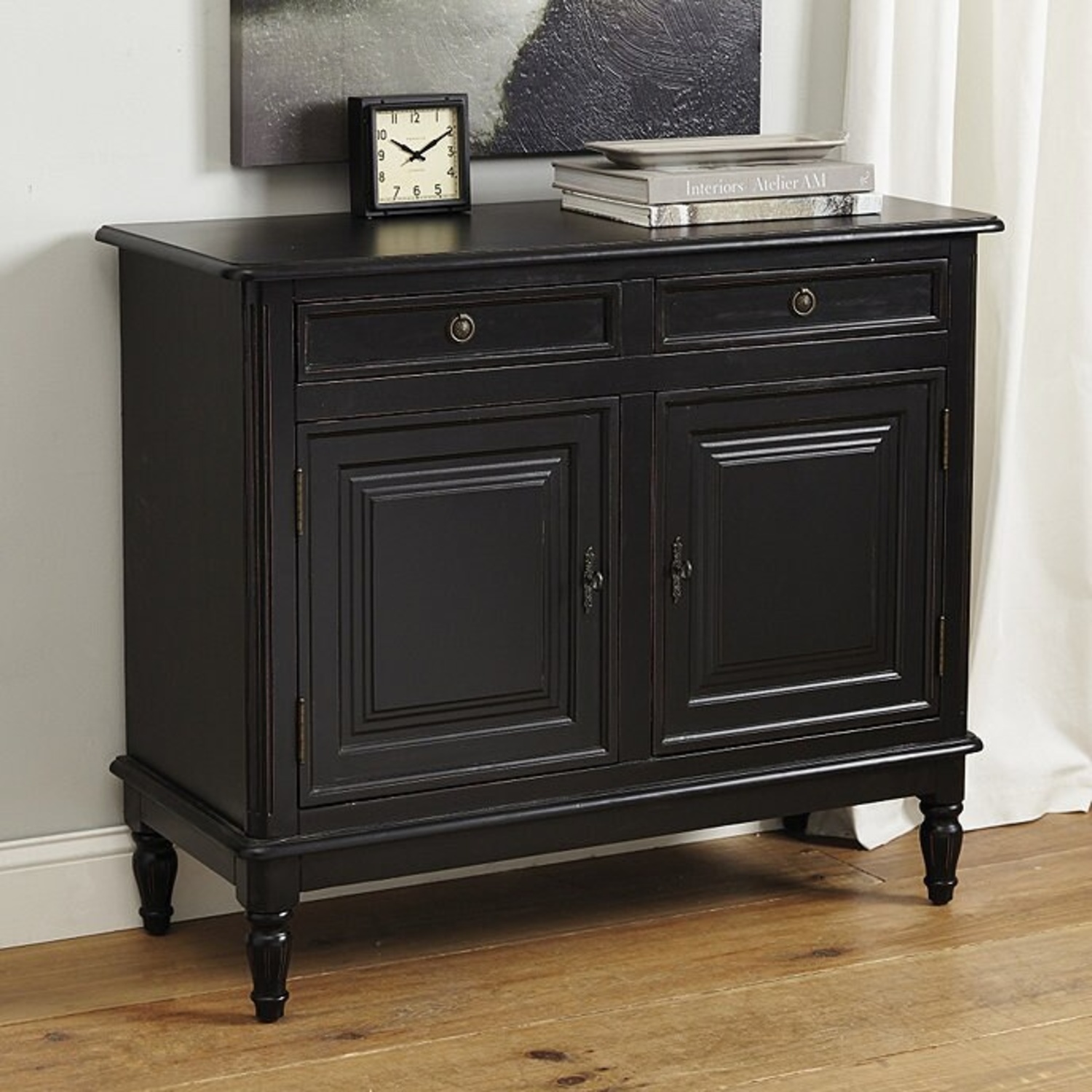 Ballard Designs Dehavilland Black Wood Sideboard - image-6