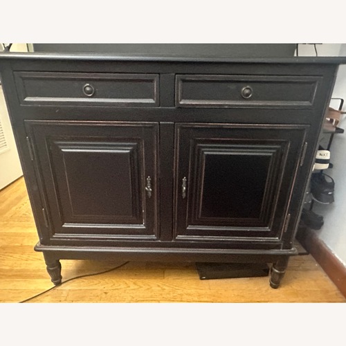 Used Ballard Designs Dehavilland Black Wood Sideboard for sale on AptDeco
