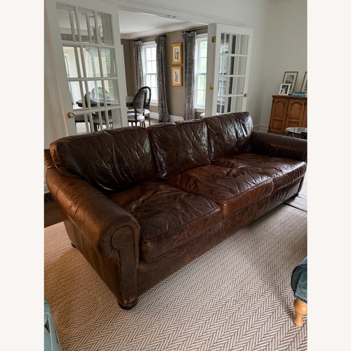 Used Restoration Hardware Dark Brown 3+ Seater Sofa for sale on AptDeco