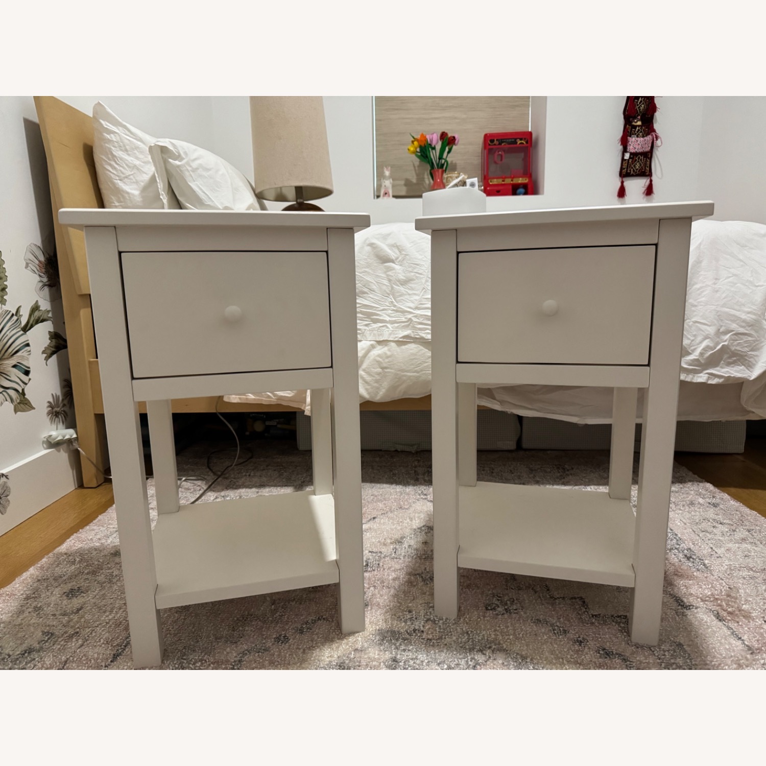 Pottery Barn Kids White Nightstands - image-7