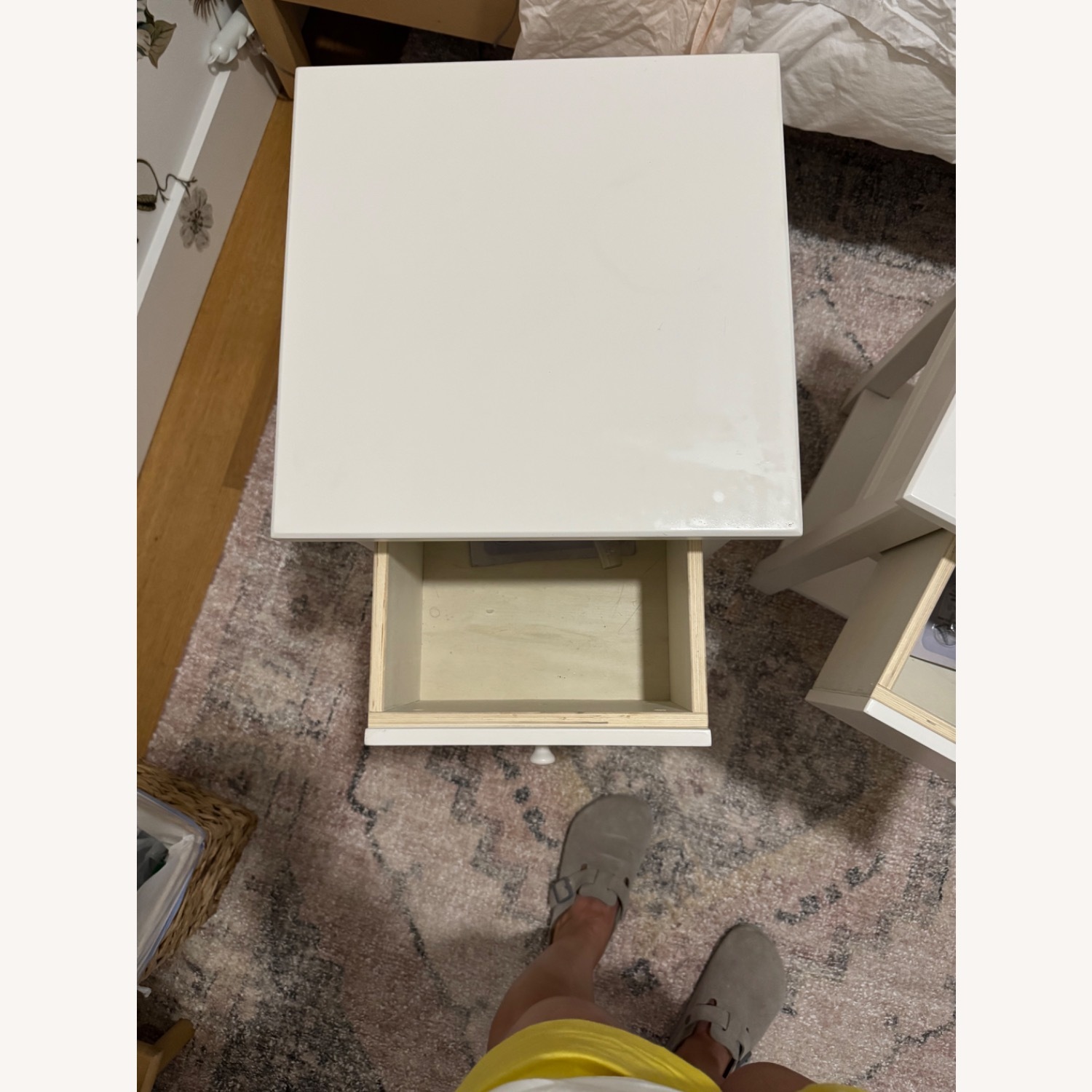 Pottery Barn Kids White Nightstands - image-3