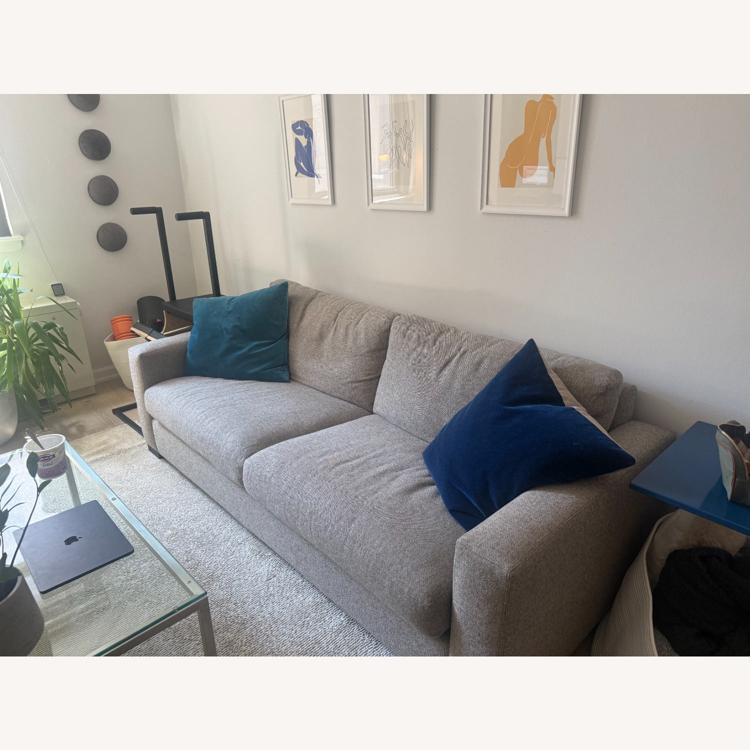 Room & Board Metro Light Gray 2 Seater Sofa - image-2