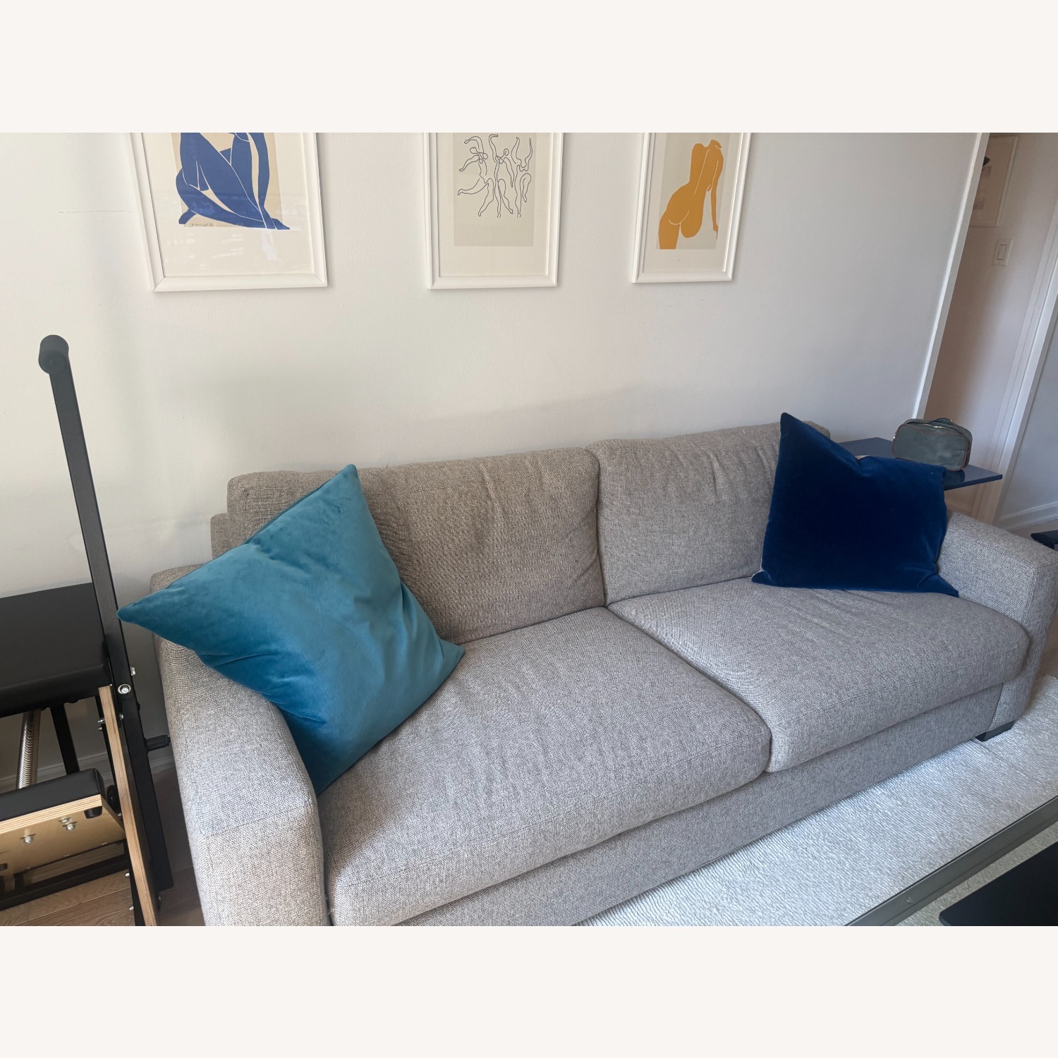 Room & Board Metro Light Gray 2 Seater Sofa - image-3