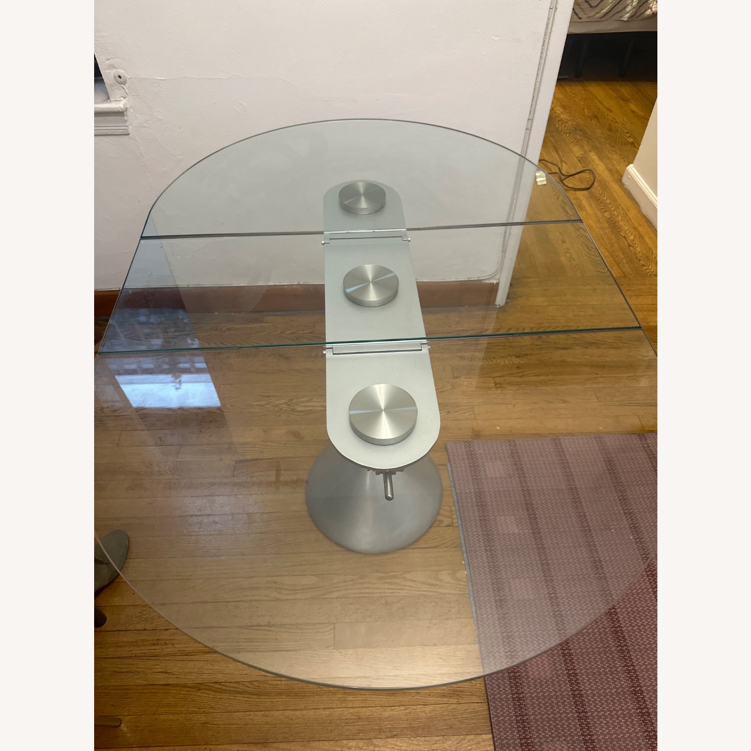 Jensen-Lewis Steel Drop Leaf Table - image-1