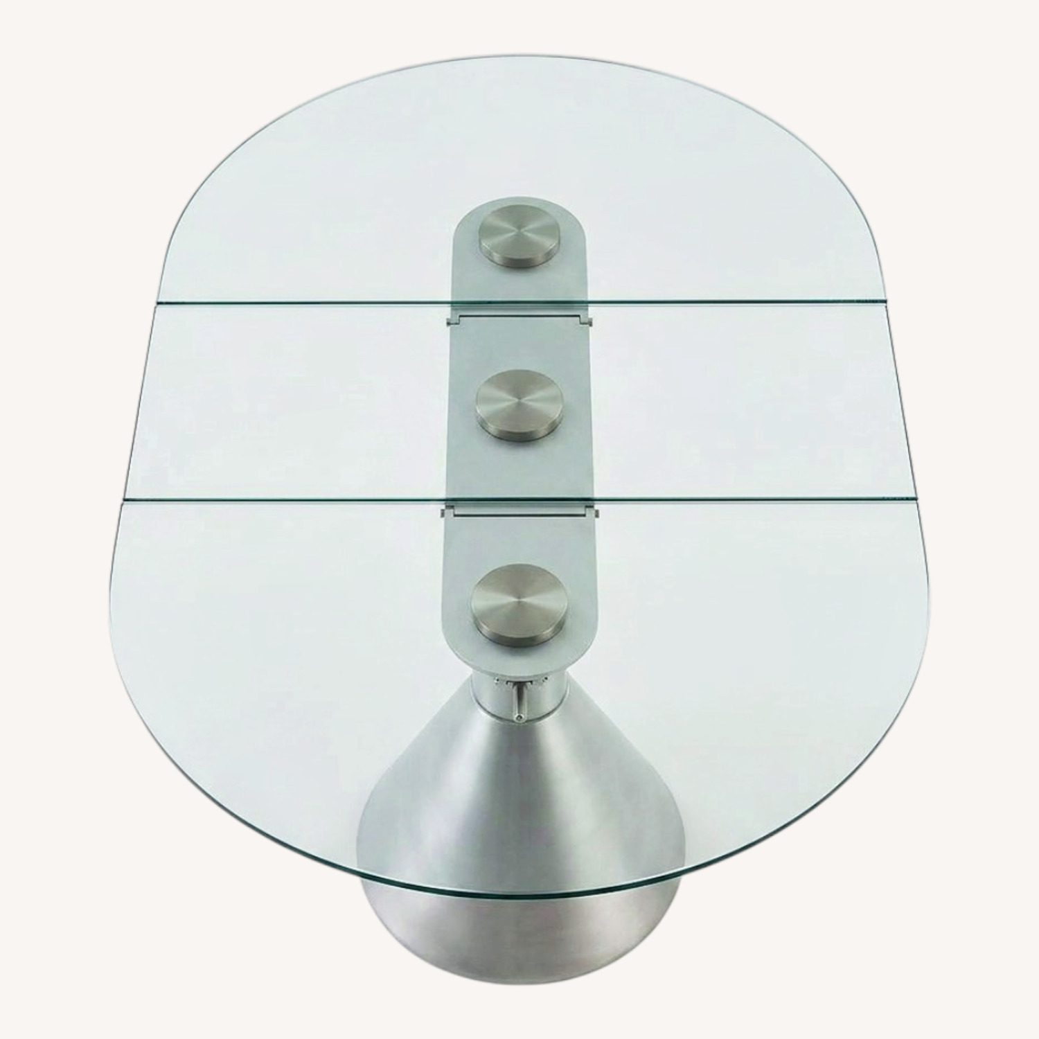 Jensen-Lewis Steel Drop Leaf Table - image-0