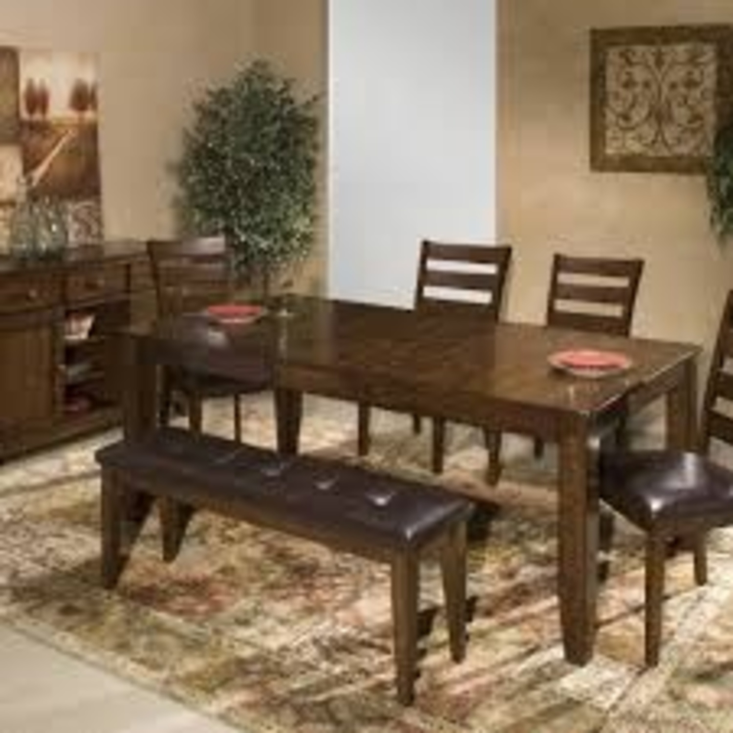 Intercon Kona Dark Brown Wood Dining Set - image-4