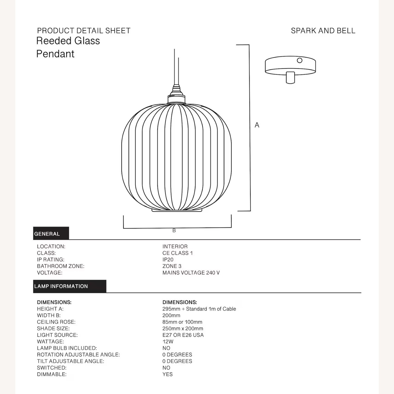 Etsy Glass Reeded Pendant Light - image-4