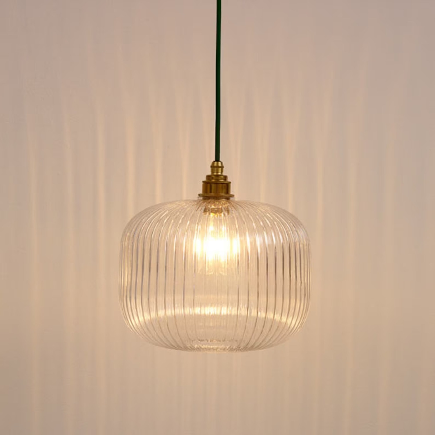 Etsy Glass Reeded Pendant Light - image-2