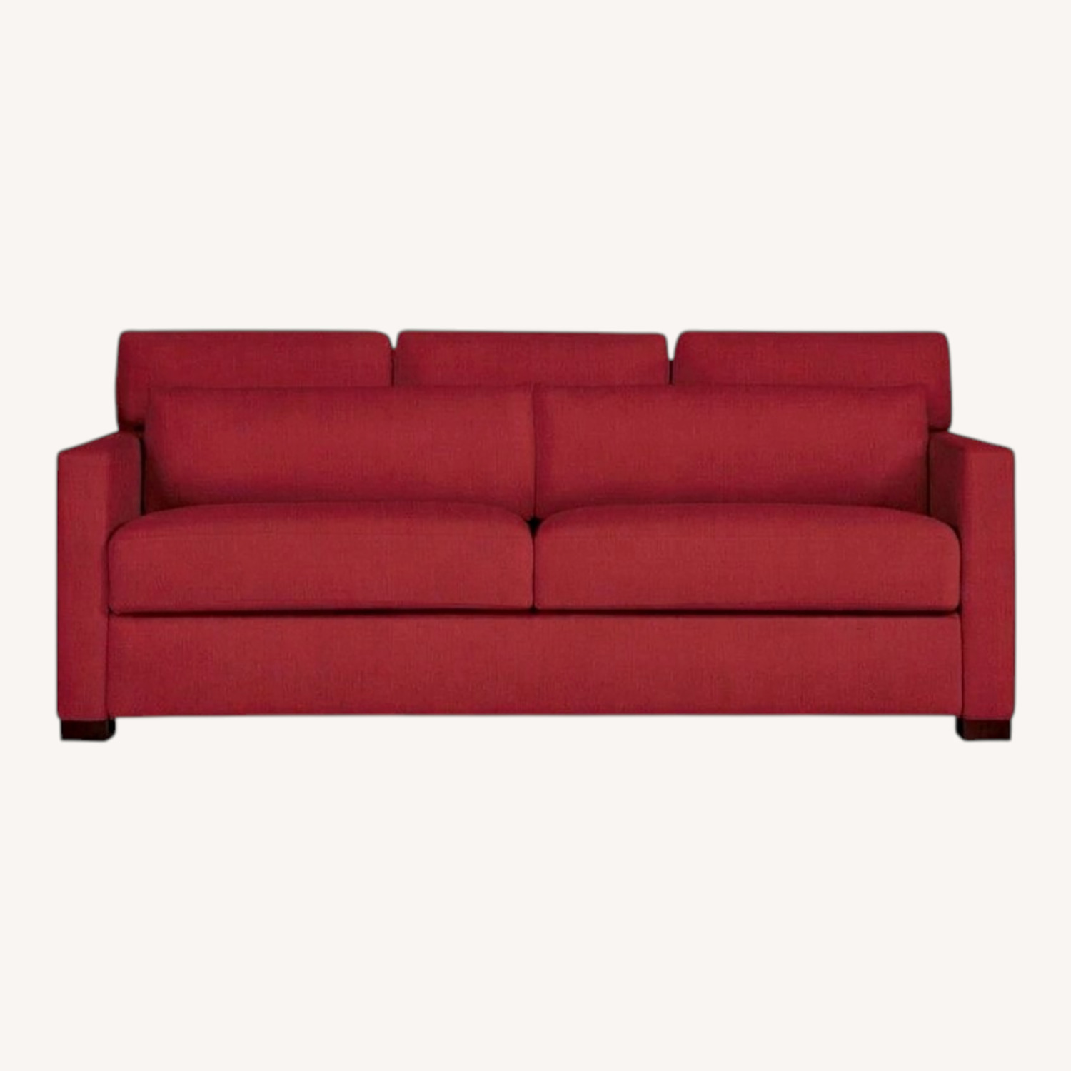 Design Within Reach Red Fabric Sleeper Sofa - image-0