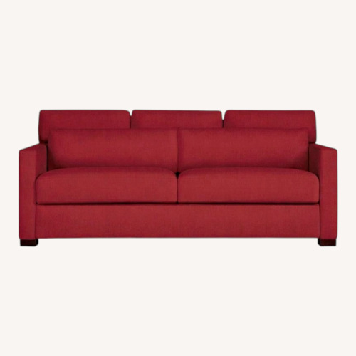 Used Design Within Reach Red Fabric Sleeper Sofa for sale on AptDeco