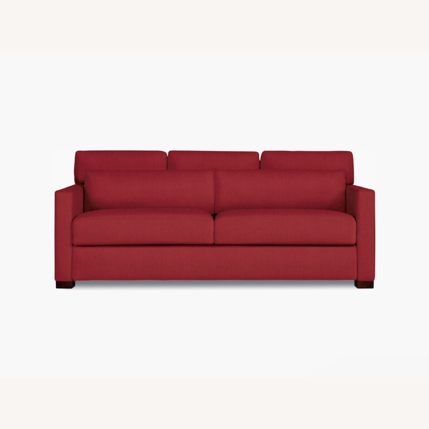 Design Within Reach Red Fabric Sleeper Sofa - image-1