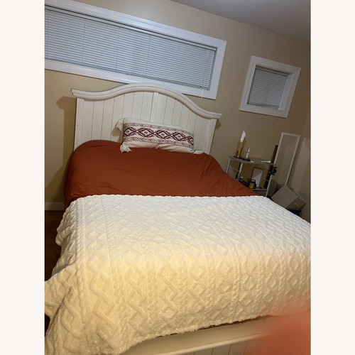 Used Vaughan Bassett Ivory Bed Frame for sale on AptDeco