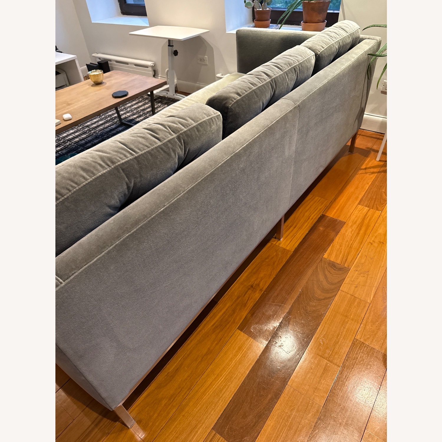 Room & Board Sabine Dark Gray Velvet 3+ Seater Sofa - image-6