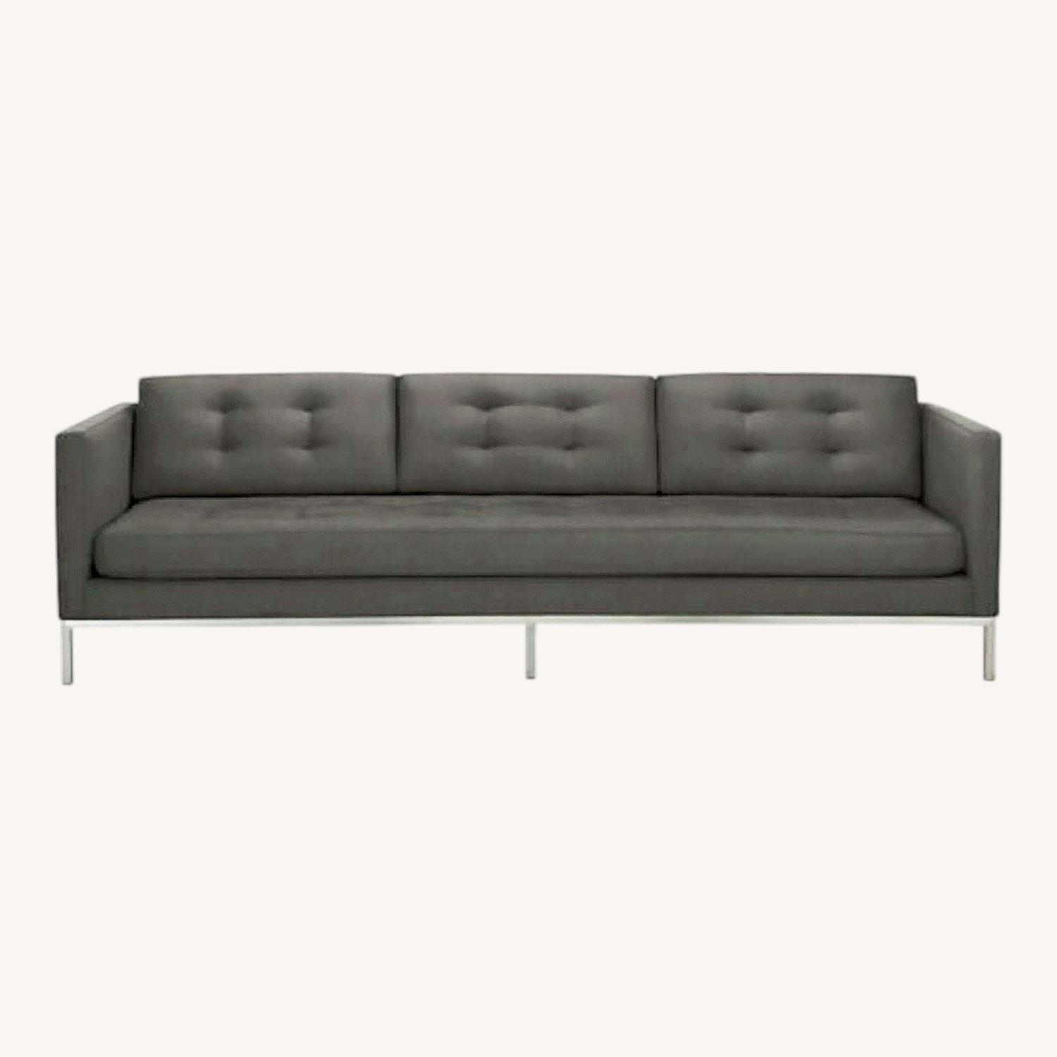 Room & Board Sabine Dark Gray Velvet 3+ Seater Sofa - image-0