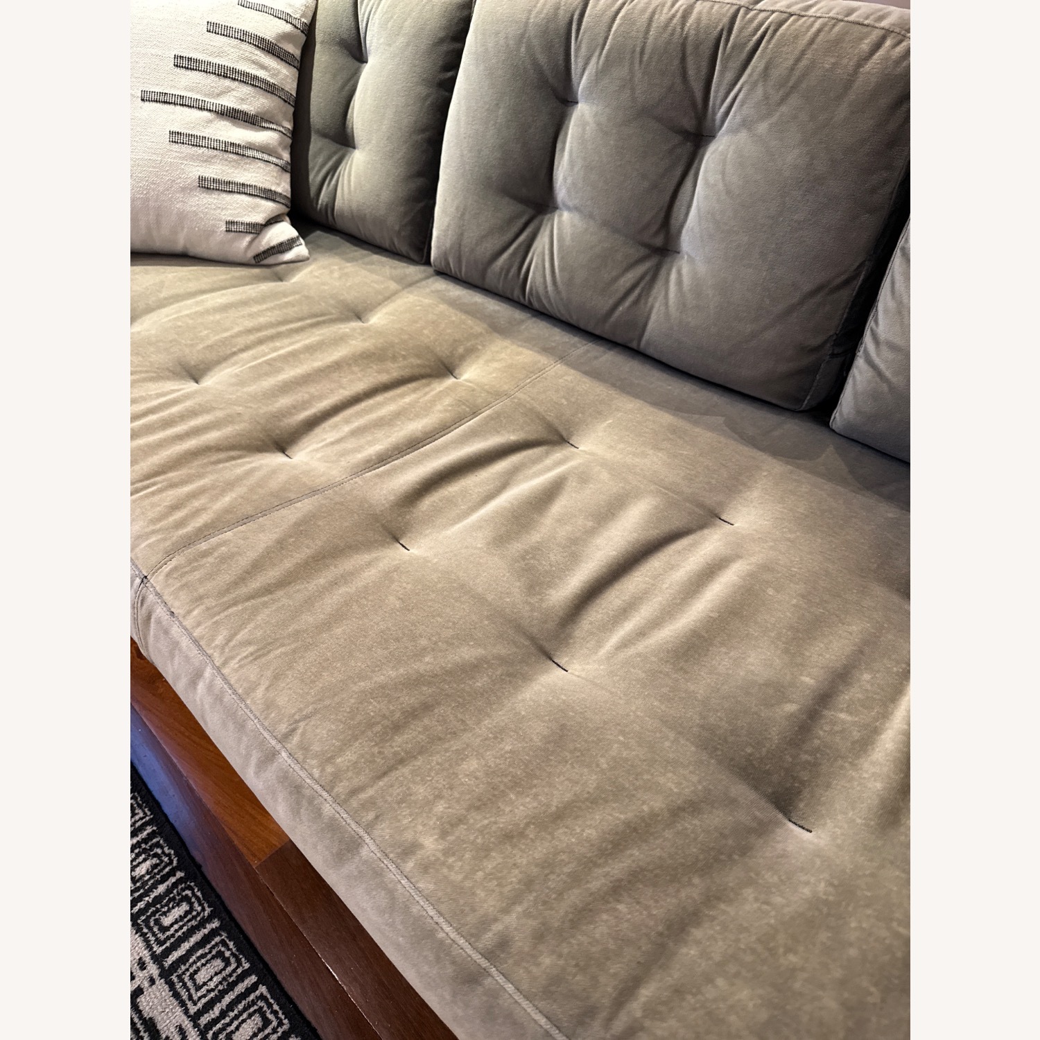 Room & Board Sabine Dark Gray Velvet 3+ Seater Sofa - image-2