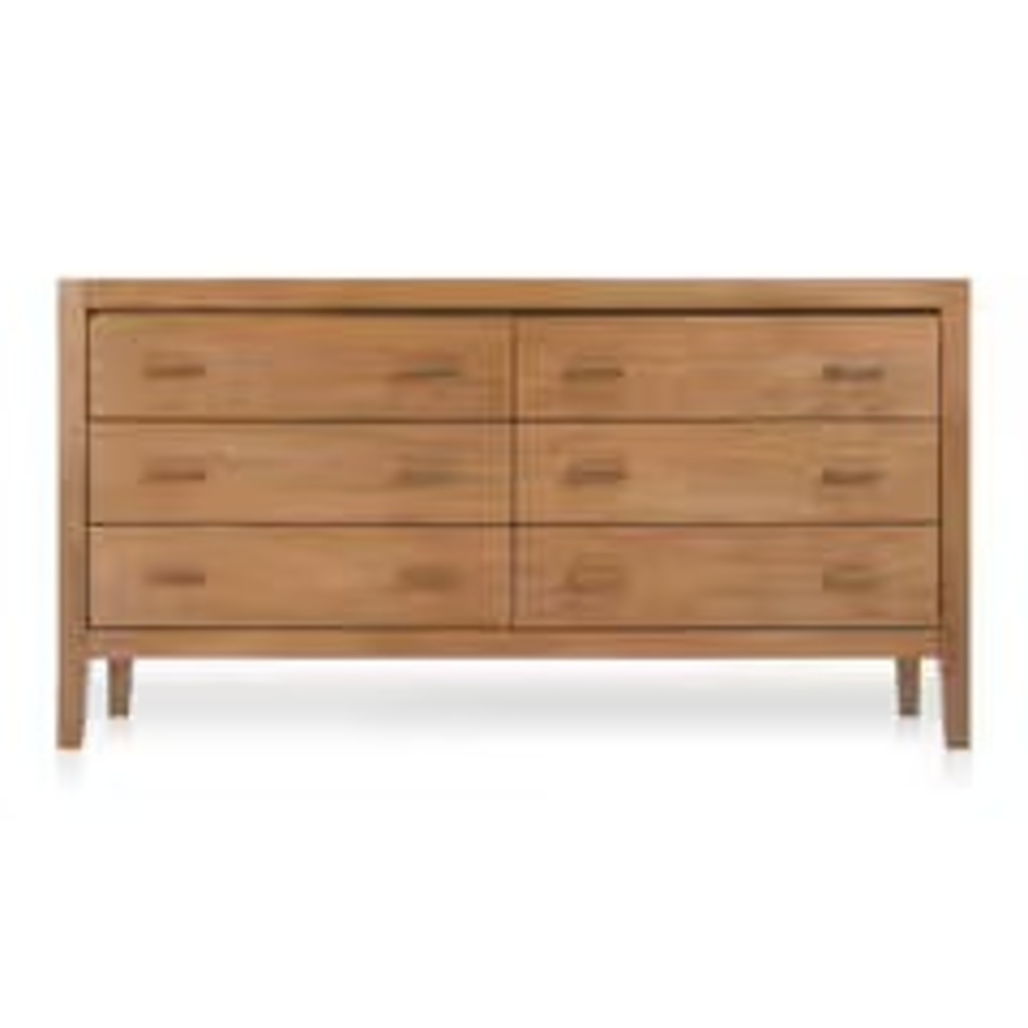 Crate & Barrel Light Brown Wood 6-Drawer Dresser - image-7
